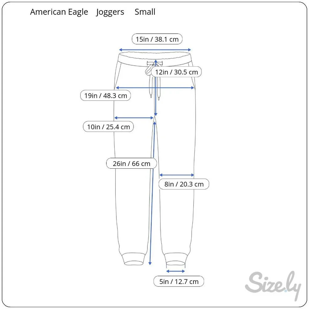 Joggers American Eagle Next Level Flex Khaki/Tan Elastic Waist Cuffs Small - Picture 8 of 8